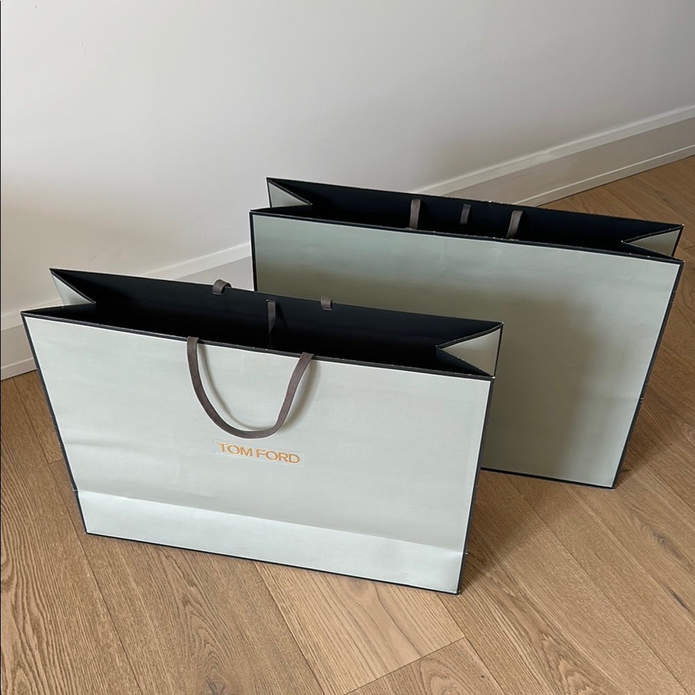 EXTRA LARGE TOM FORD logo shopping bags set of 2
